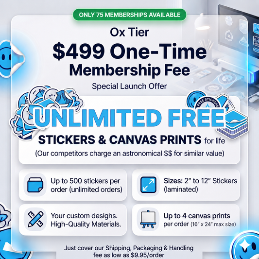 FREE Stickers For Life Membership - Limited Offer!