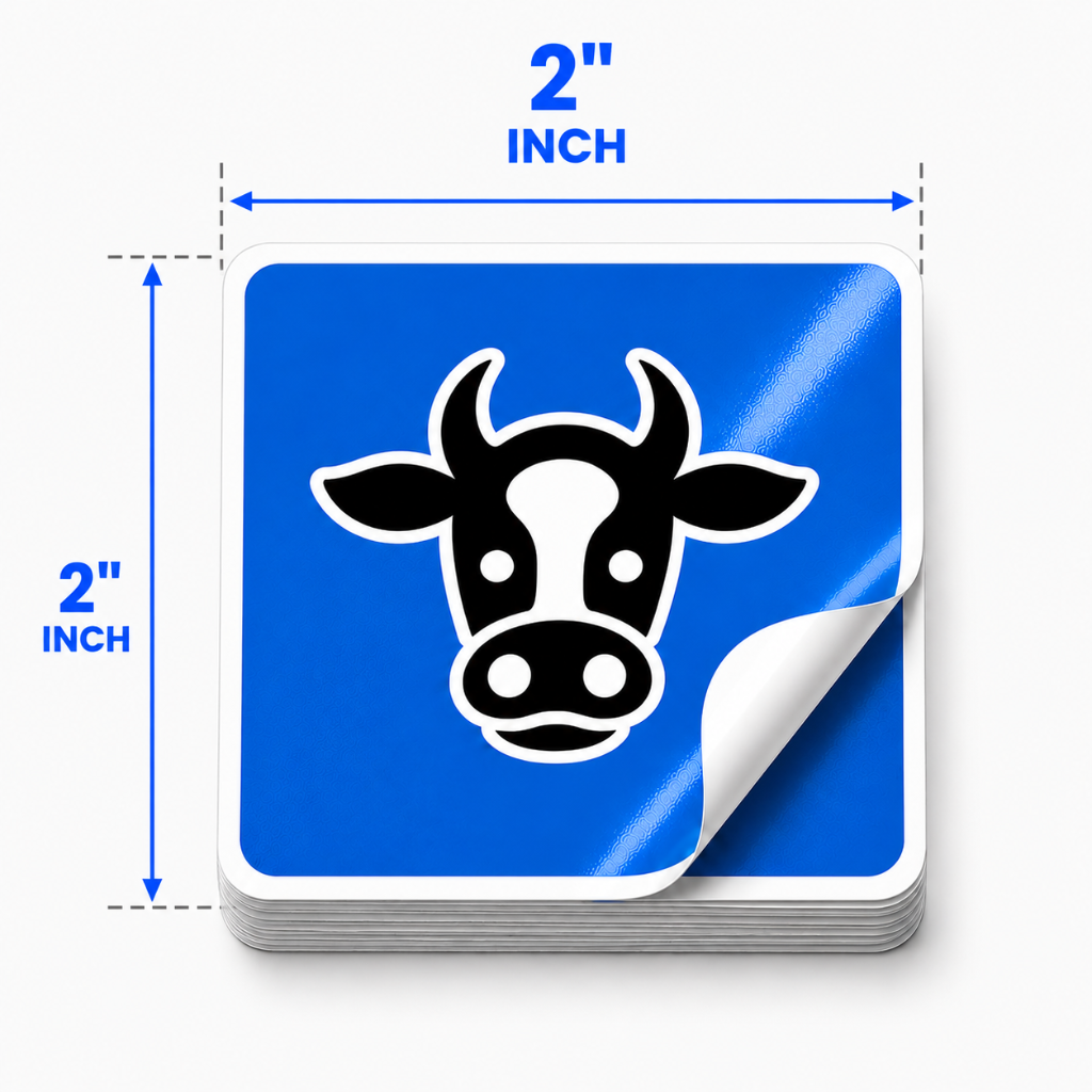 Rounded Corner Vinyl Stickers