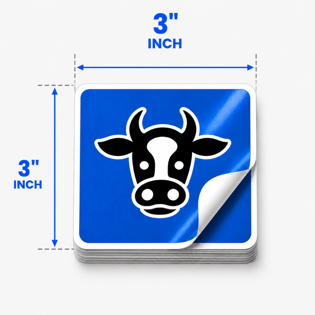 Rounded Corner Vinyl Stickers