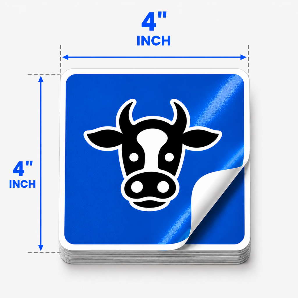 Rounded Corner Vinyl Stickers